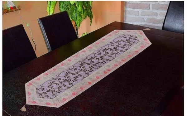 EZRA Silk Table Runner For Living Room (14X72 Inch) - Free Size, Silk, Pack Of 1